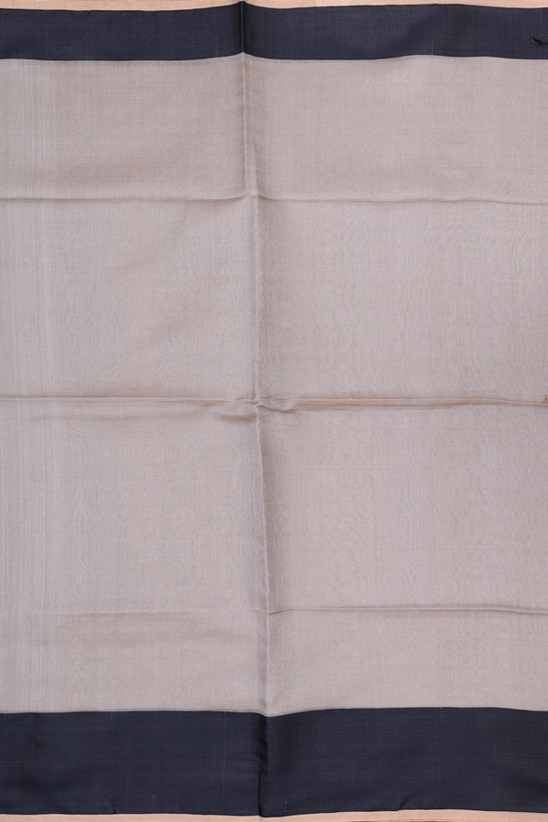 Bailu Silk Saree In Cream Color With Self Stripes Design