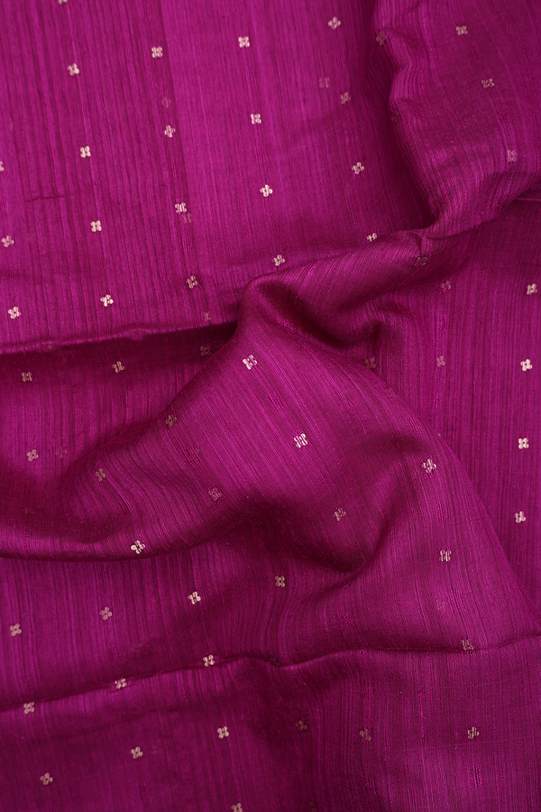 Bailu Silk Saree In Grape Purple With Chamki Work