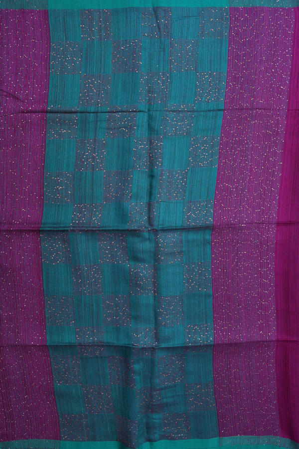 Bailu Silk Saree In Purple With Threadwork Design