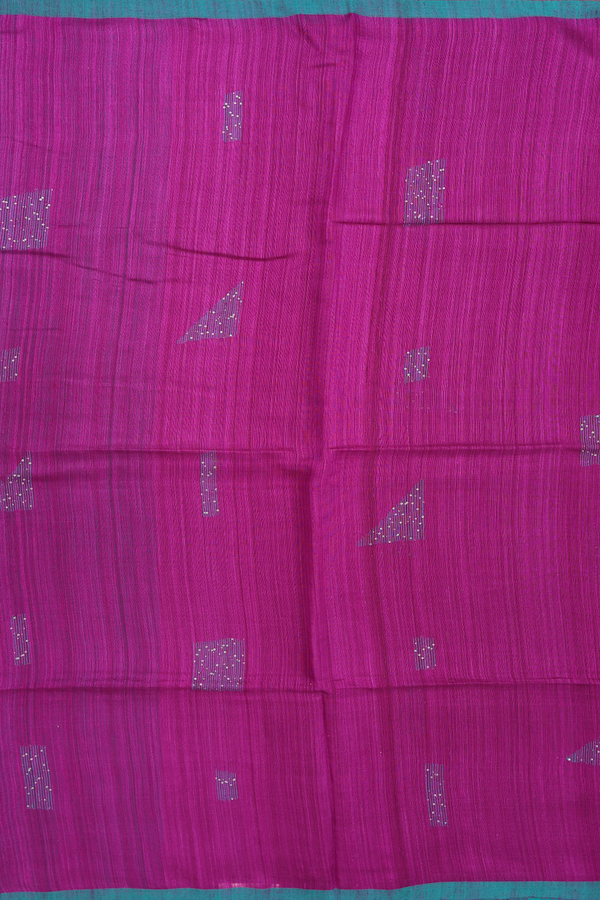 Bailu Silk Saree In Purple With Threadwork Design