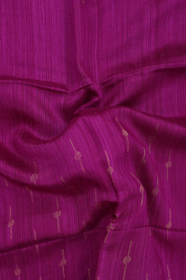 Bailu Silk Saree In Grape Purple With Zari Border