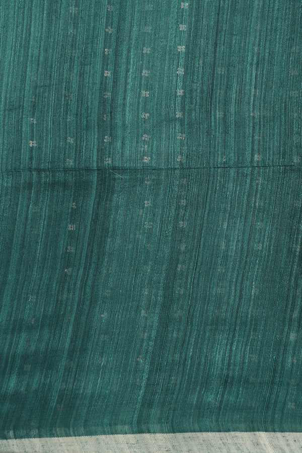 Bailu Silk Saree In Green With Contrast Border