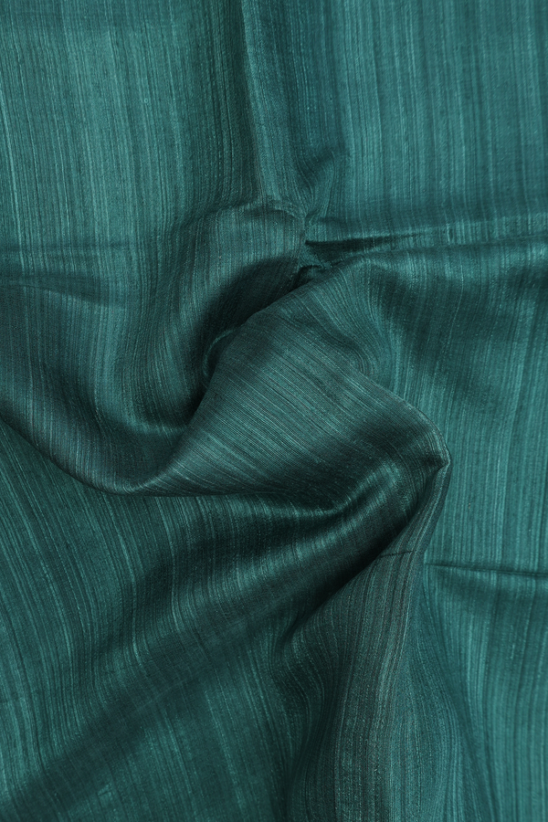 Bailu Silk Saree In Green With Contrast Border