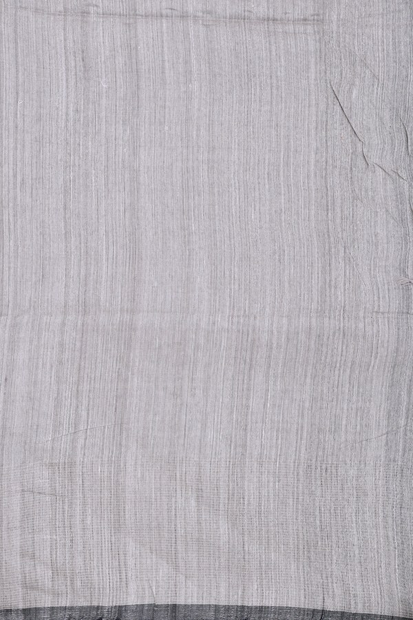 Bailu Silk Saree In Grey With Chamki Work