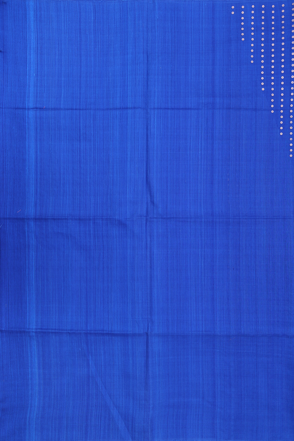 Bailu Silk Saree In Indigo Blue With Chamki Work