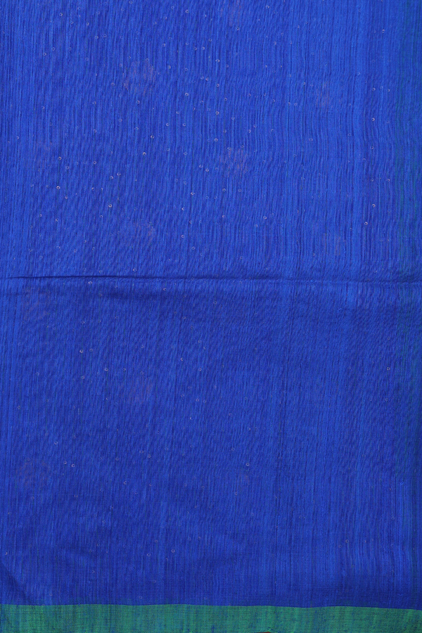 Bailu Silk Saree In Indigo Blue With Chamki Work