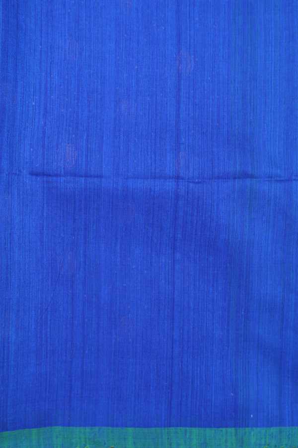 Bailu Silk Saree In Indigo Blue With Chamki Work