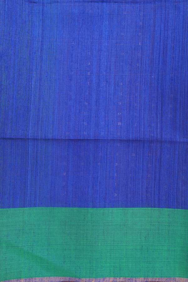 Bailu Silk Saree In Indigo Blue With Chamki Work