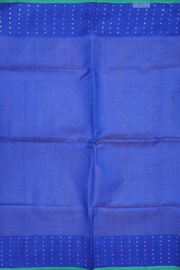 Bailu Silk Saree In Indigo Blue With Stripes Design
