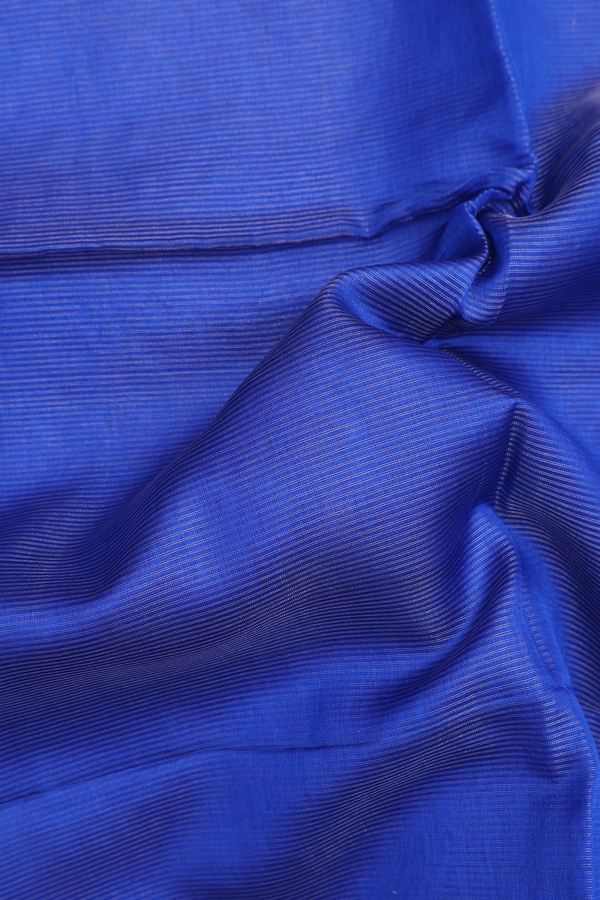 Bailu Silk Saree In Indigo Blue With Stripes Design