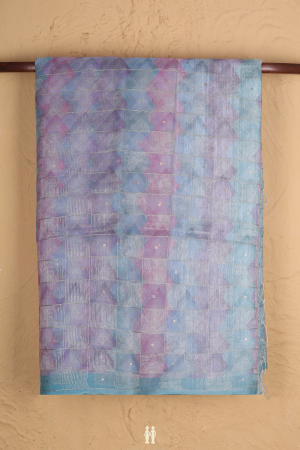 Bailu Silk Saree In Multicolor With Allover Design