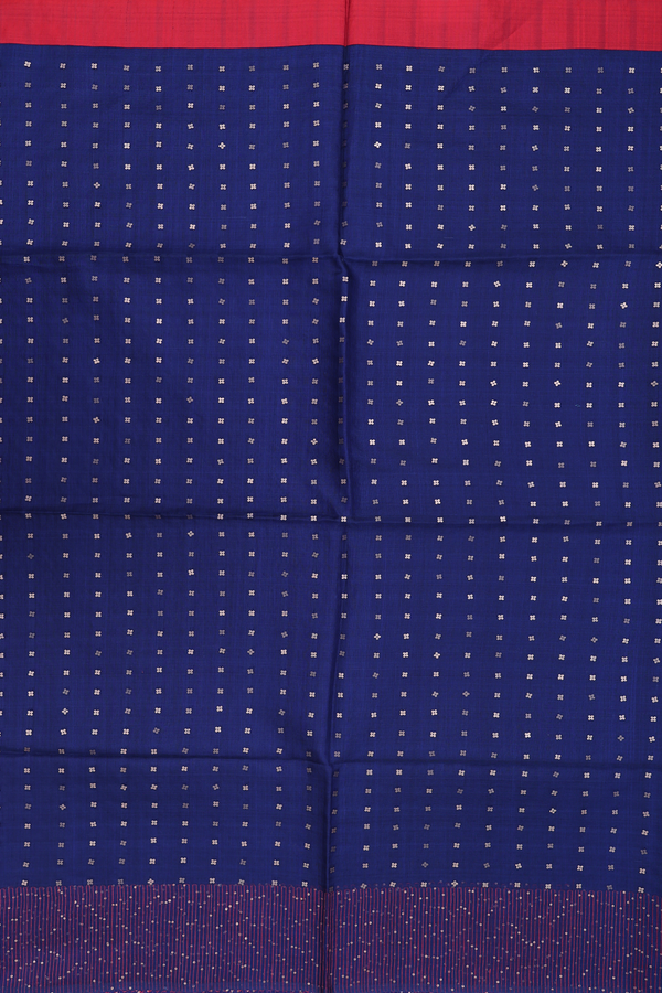 Bailu Silk Saree In Navy Blue With Chamki Work