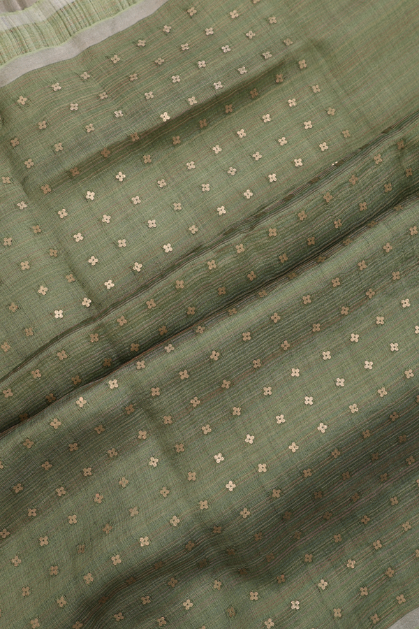 Bailu Silk Saree In Pastel Green With Light Weight