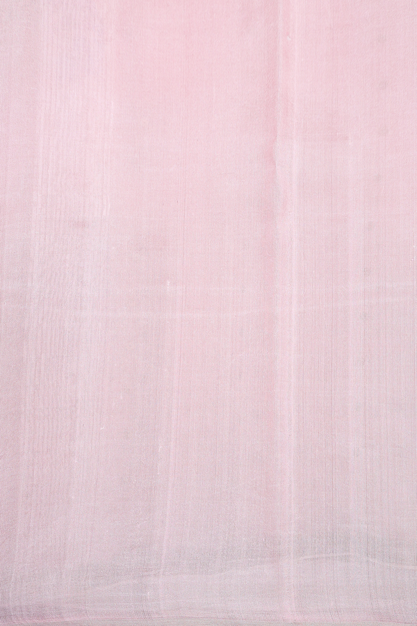 Bailu Silk Saree In Pastel Pink With Floral Printed Design