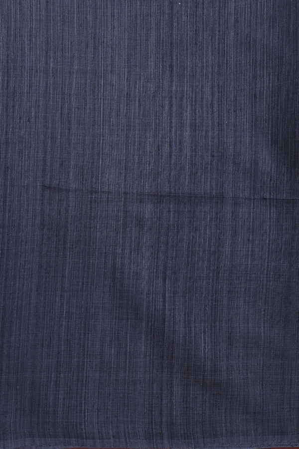 Bailu Silk Saree In Pigeon Blue With Chamki Work