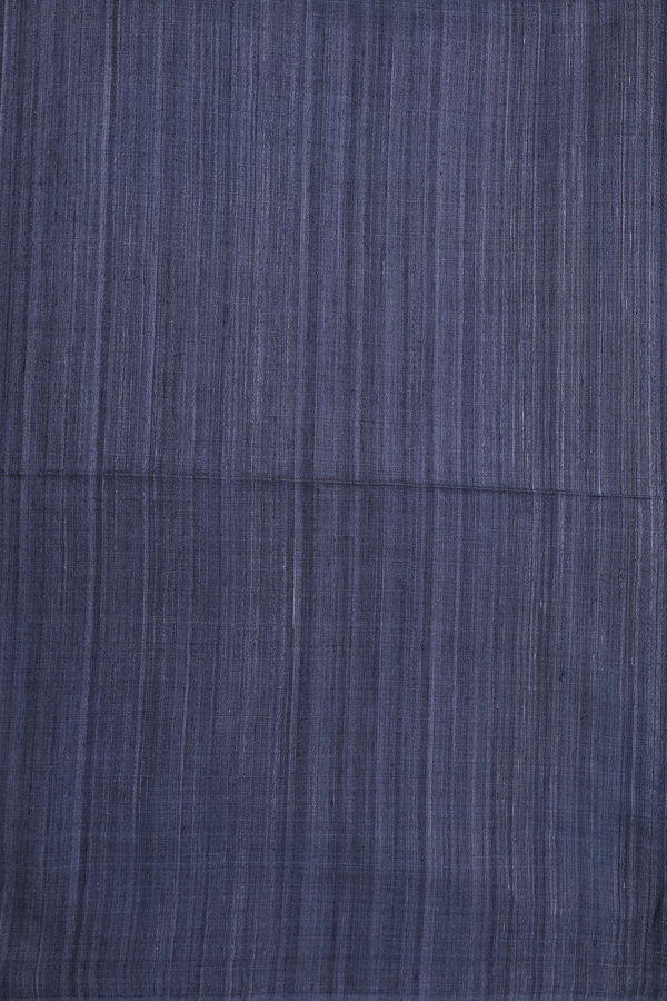 Bailu Silk Saree In Charcoal Grey With Chamki Work