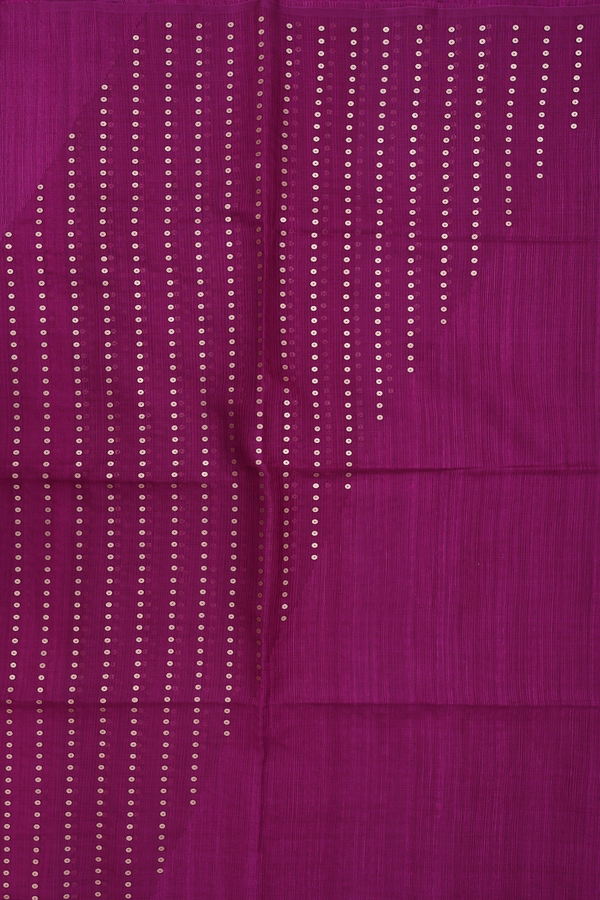 Bailu Silk Saree In Plum Purple With Chamki Work