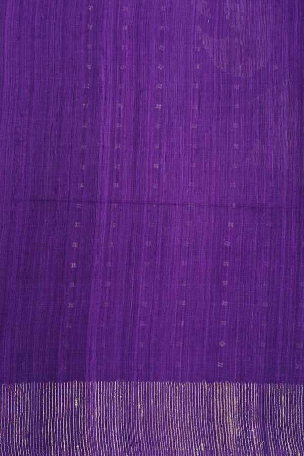 Bailu Silk Saree In Purple With Chamki Work