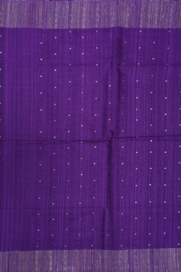 Bailu Silk Saree In Purple With Chamki Work