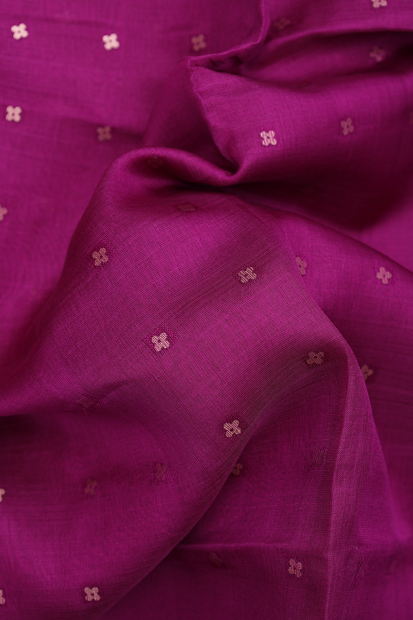 Bailu Silk Saree In Purple With Chamki Work