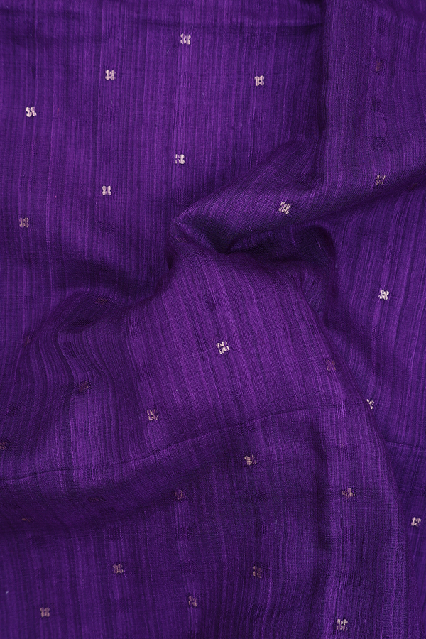 Bailu Silk Saree In Purple With Chamki Work