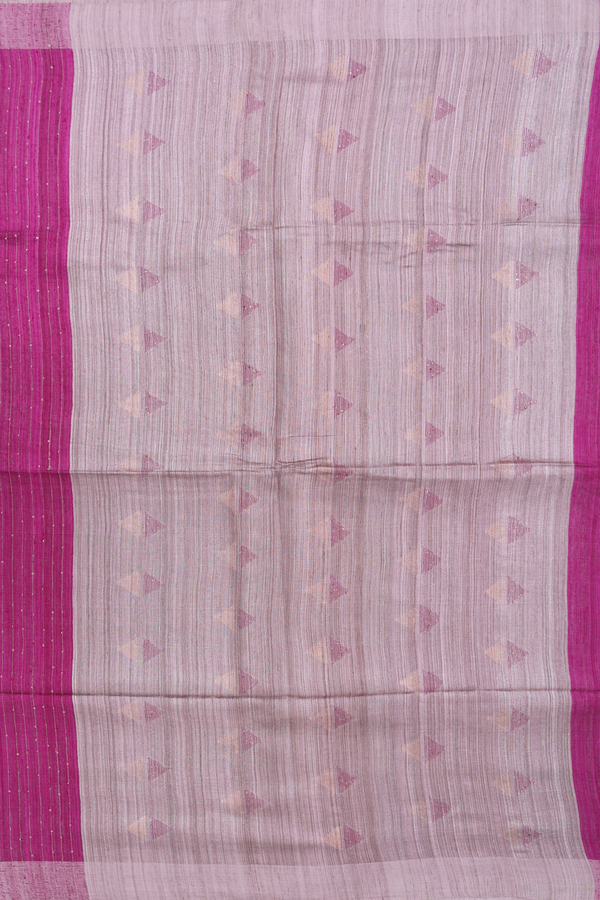 Bailu Silk Saree In Purple With Stripes Design