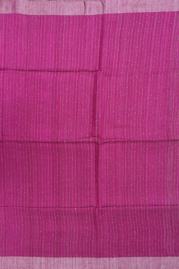 Bailu Silk Saree In Purple With Stripes Design