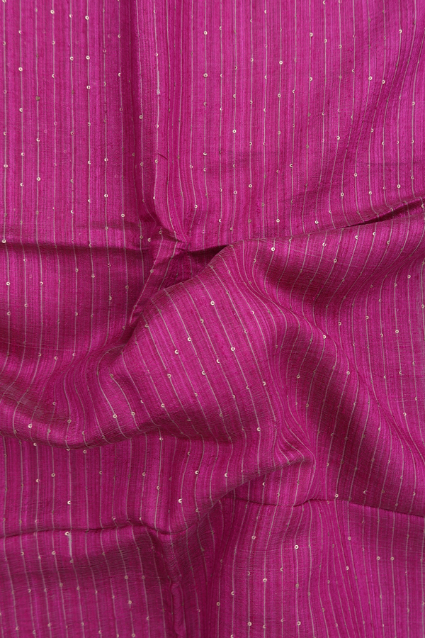 Bailu Silk Saree In Purple With Stripes Design