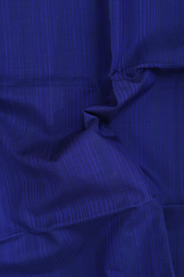 Bailu Silk Saree In Royal Blue With Self Stripes Design