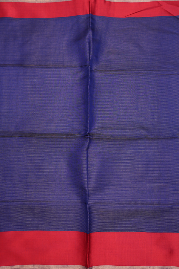 Bailu Silk Saree In Royal Blue With Stripes Design