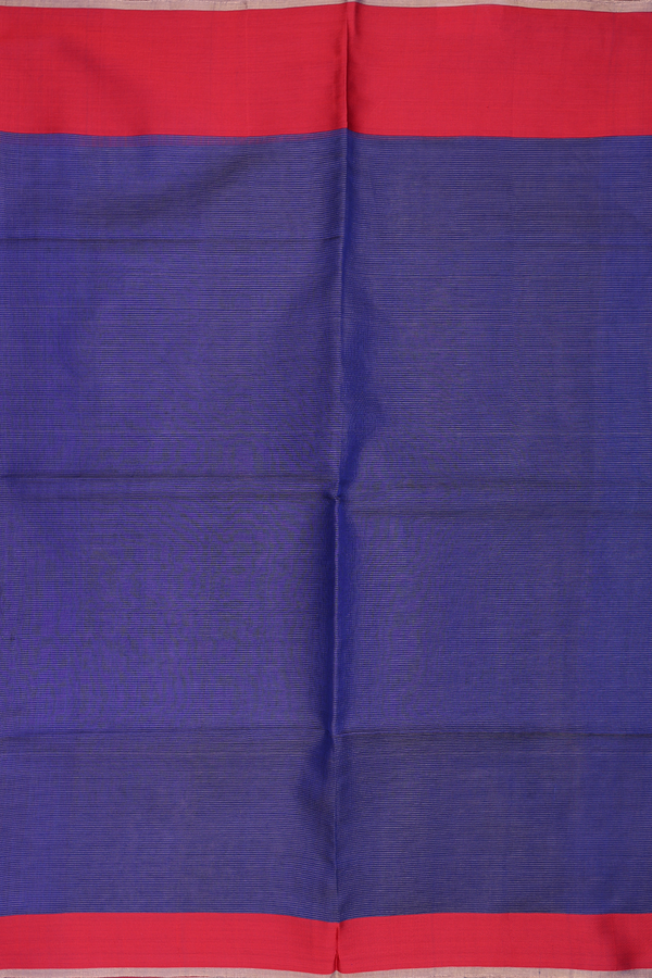 Bailu Silk Saree In Royal Blue With Stripes Design