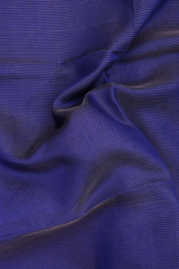 Bailu Silk Saree In Royal Blue With Stripes Design