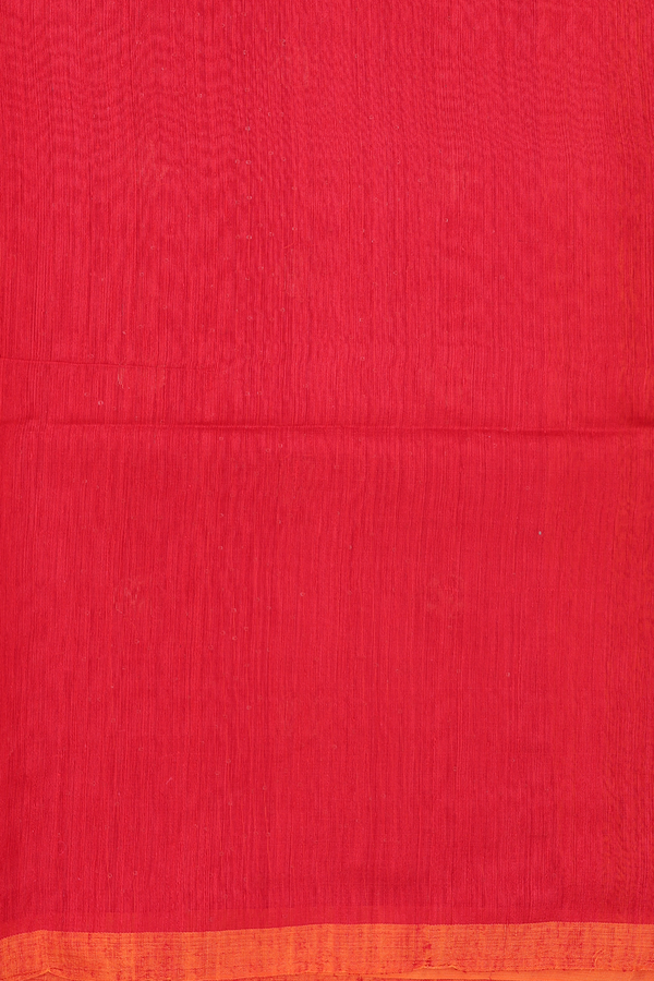 Bailu Silk Saree In Scarlet Red With Chamki Work