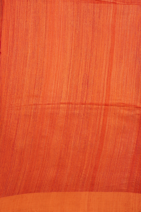Bailu Silk Saree In Scarlet Red With Chamki Work