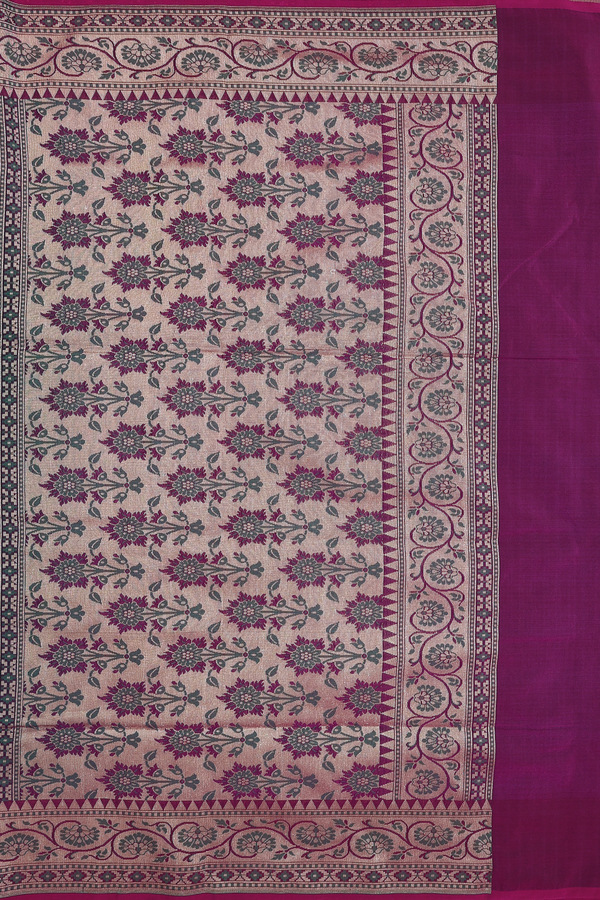 Banarasi Silk Saree In Black With Allover Design
