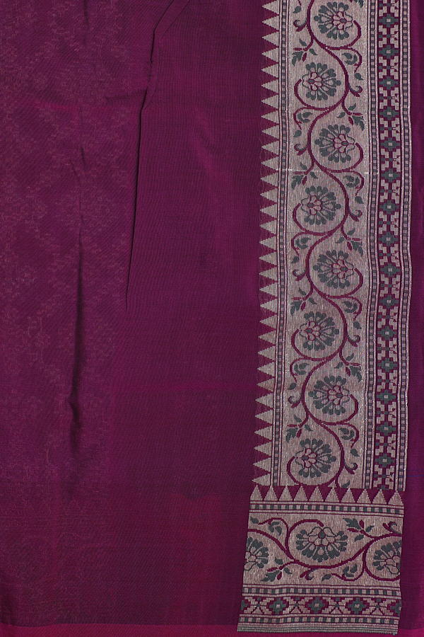 Banarasi Silk Saree In Black With Allover Design
