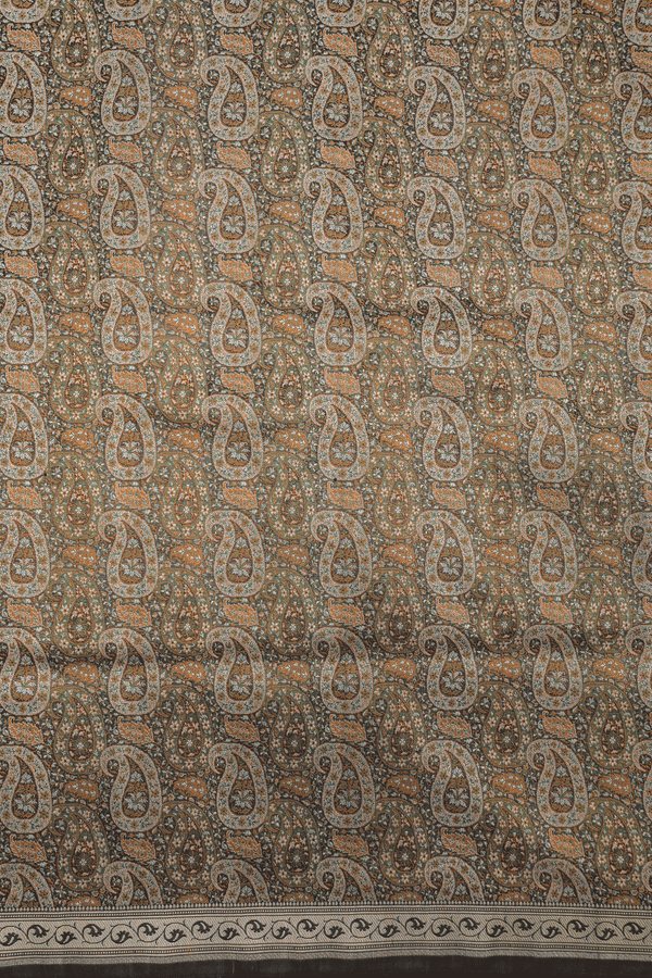 Banarasi Silk Saree In Black With Zari Border