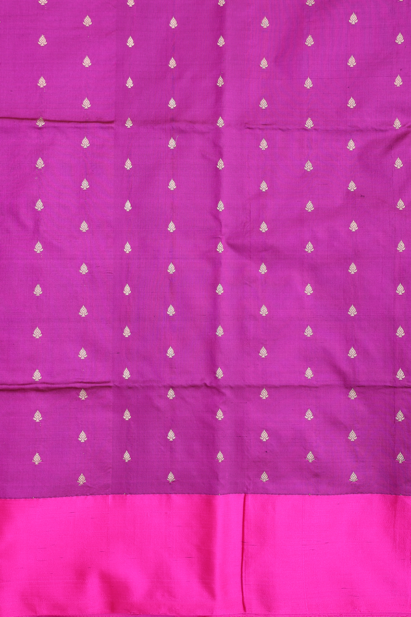 Banarasi Silk Saree In Capri Blue With Contrast Border