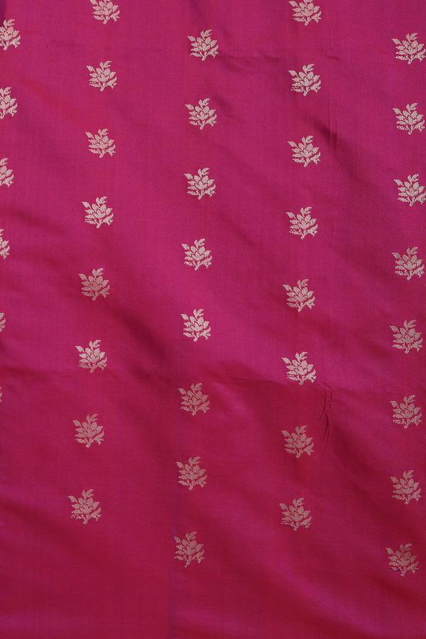 Banarasi Silk Saree In Grape Purple With Diamond Design