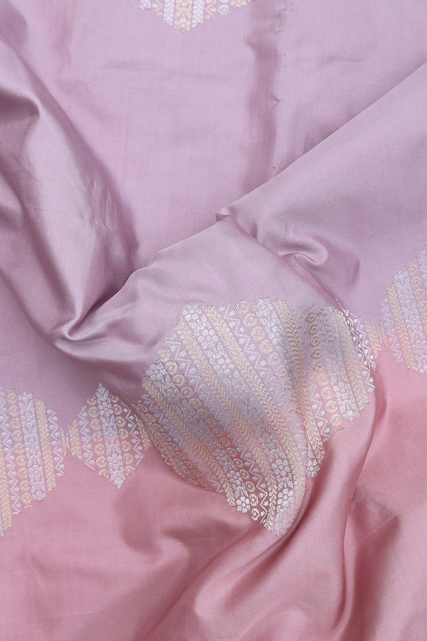 Banarasi Silk Saree In Multicolor With Zari Design