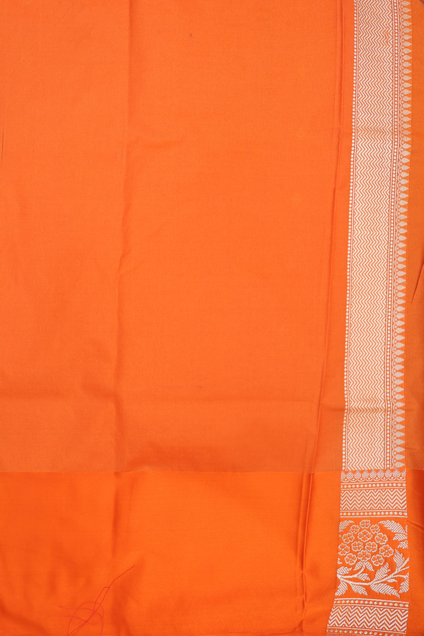 Banarasi Silk Saree In Reddish Pink With Zari Buttis