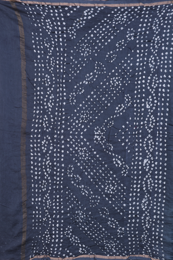 Bandhani Silk Saree Black With Tie And Dye Design