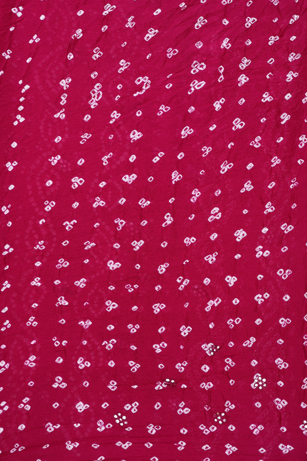 Bandhani Silk Saree In Berry Purple With Tie And Dye Design