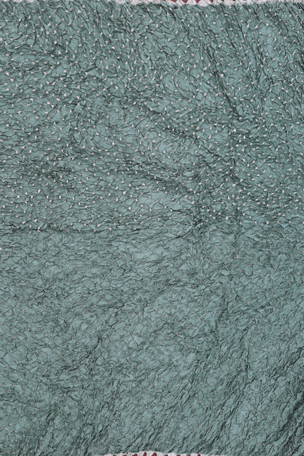 Bandhani Silk Saree In Berry Red With Tie And Dye Design