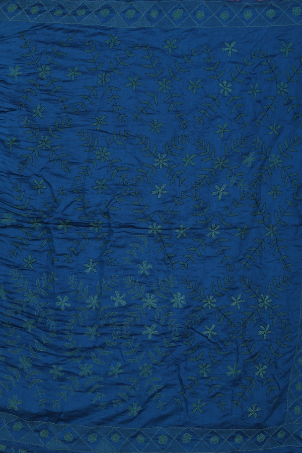 Bandhani Silk Saree In Deep Sky Blue With Tie And Dye Design