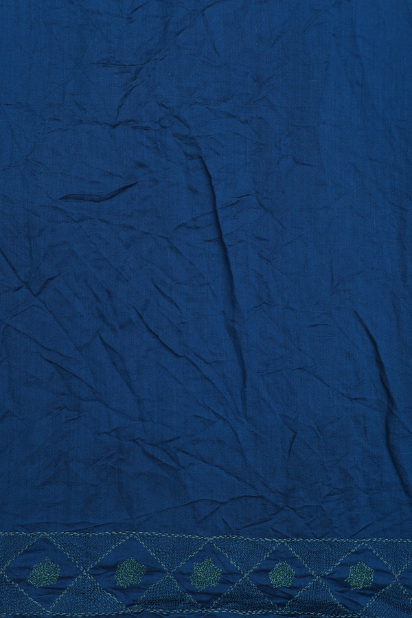 Bandhani Silk Saree In Deep Sky Blue With Tie And Dye Design