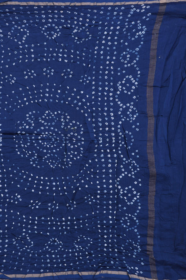 Bandhani Silk Saree In Grey With Tie And Dye Design