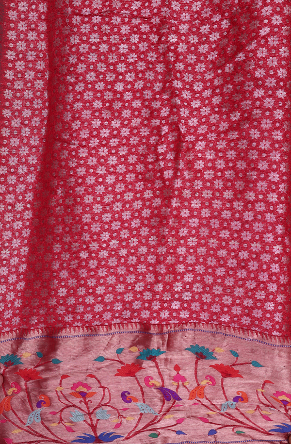 Bandhani Silk Saree In Rani Pink With Tie And Dye Design