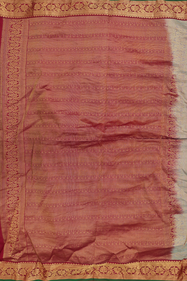 Bandhani Silk Saree In Scarlet Red With Tie And Dye Design