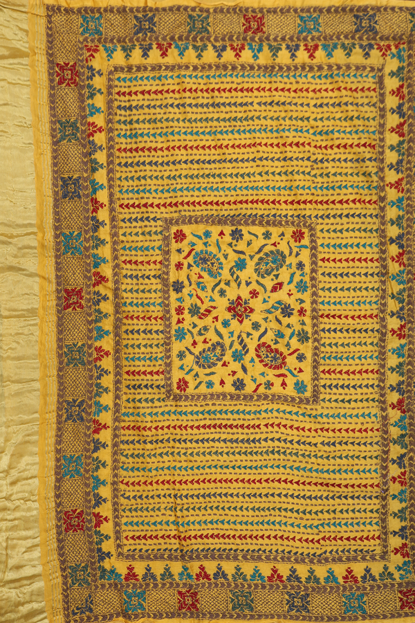 Bandhani Silk Saree In Dark Olive Green With Tie And Dye Design